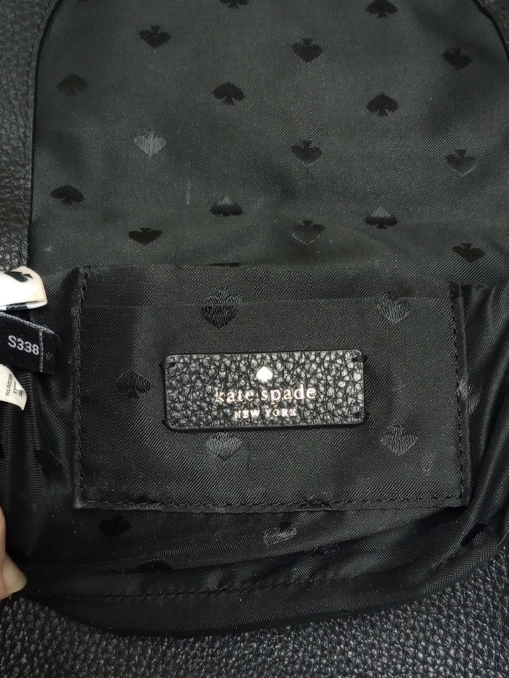 🖤 KATE SPADE BLACK PEBBLED LEATHER SMALL CROSSBODY BAG - Picture 14 of 15